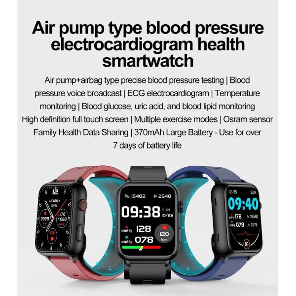 TK63 1.91 Inch Smart Watch ECG And Blood Pressure Sugar Air Pump Type