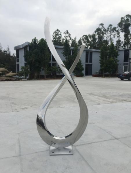 Art Modern Abstract Sculpture Stainless Steel Mirror Polished Finishing
