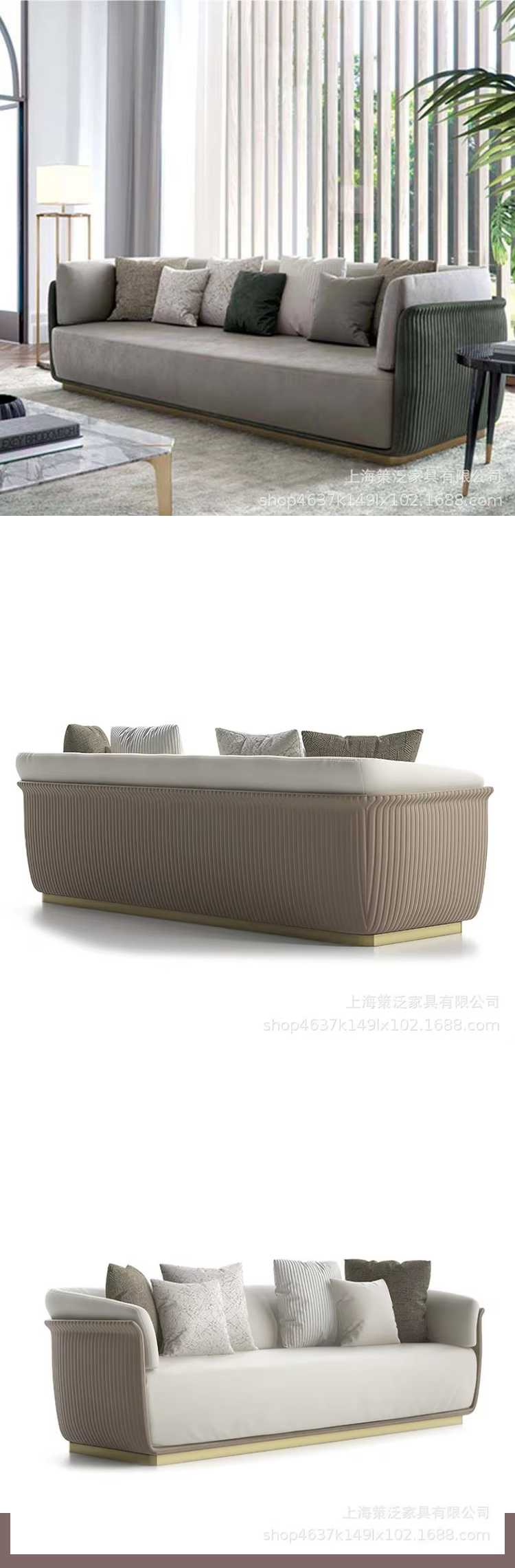 Hot Selling Good Quality Leather or Fabric 1 2 3 Seat Sofa Custom Minimalist Living Room Modern Sofa Set