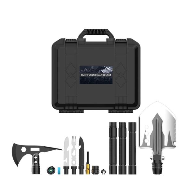 CE Military Survival Gear Kits Aluminum Alloy Handle Axe Tactical Shovel Head