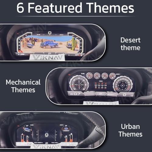 Viknav 13 Inch Car Digital Cluster For Chevrolet Silverado GMC SIERRA 2014-2018 LCD Car Digital Speedometer Dashboard Panel Instrument Panel Virtual Cockpit