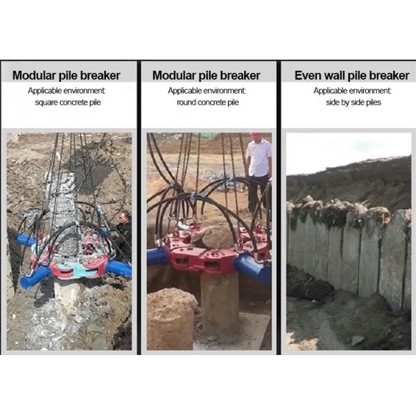 10 Module Pile Breaker Machine Concrete Pile Head Cutter For Construction Machine