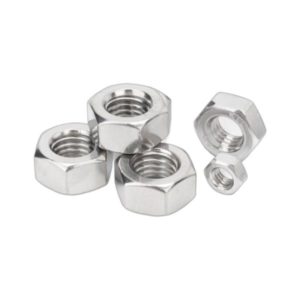 Food Beverage NXF Polished Duplex Stainless Steel 2507 Hex Nuts M6-M30 for Water Treatment Applications DIN934