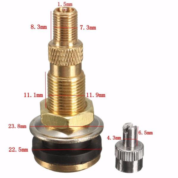 Gold Rim Air Water Tubeless Tire Valve Copper Material Apply To Farm Tractor