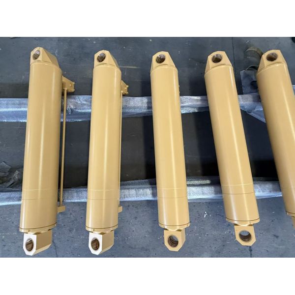 Custom Double Rod End Steel Hydraulic Cylinder With Hard Chrome Plated Valve Block