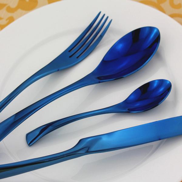 Elegant Design Stainless Steel Rose Gold Cutlery/Wedding Flatware/Colorful Knife Fork