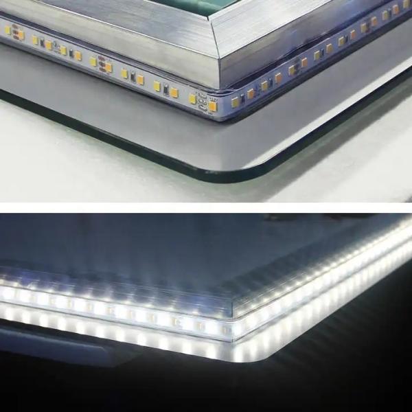 Smart Large LED Bathroom Mirror Customized Back Lit Round Mirror 4000K
