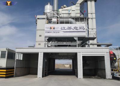 Stationary LB4000 Asphalt Drum Mixing Plant 320TPH With Bottom Mounted Storage