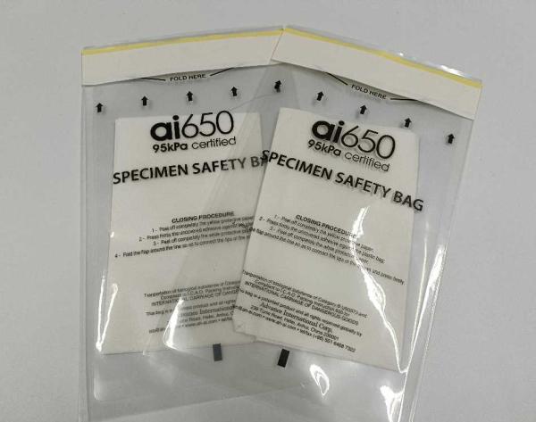 Bolsa para amostras de transporte médico de risco biológico 95kpa Ai650 Professional