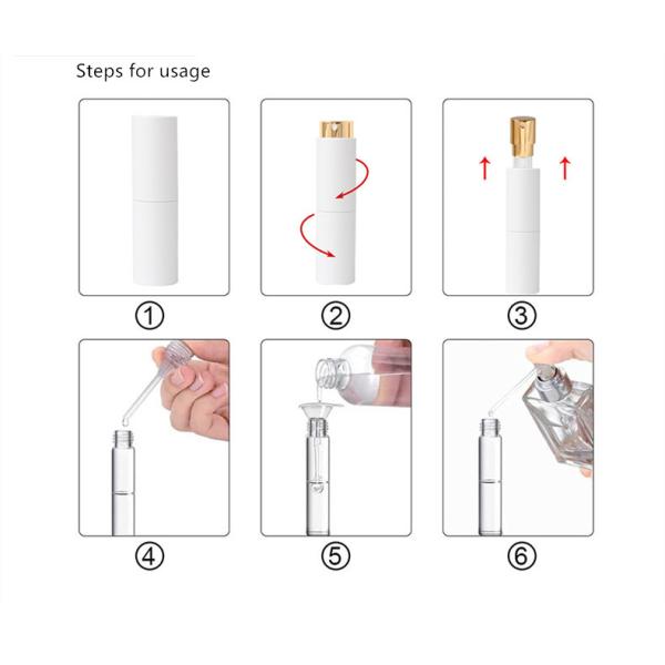 бутылка брызг перемещения стеклянного внутреннего Refillable атомизатора духов 10ml портативная мини