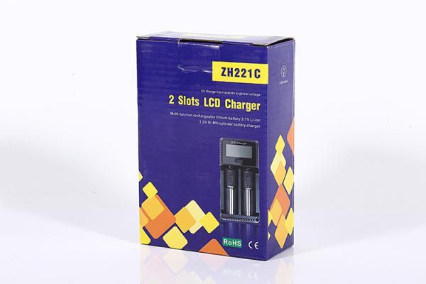 18650 / 18350 2 Bay Battery Charger Li - Ion 1000mAh With 50Hz-60Hz Frequency