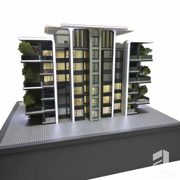 Residential 1:100 Scale Buildings With Lighting Landscaping Models Architectural
