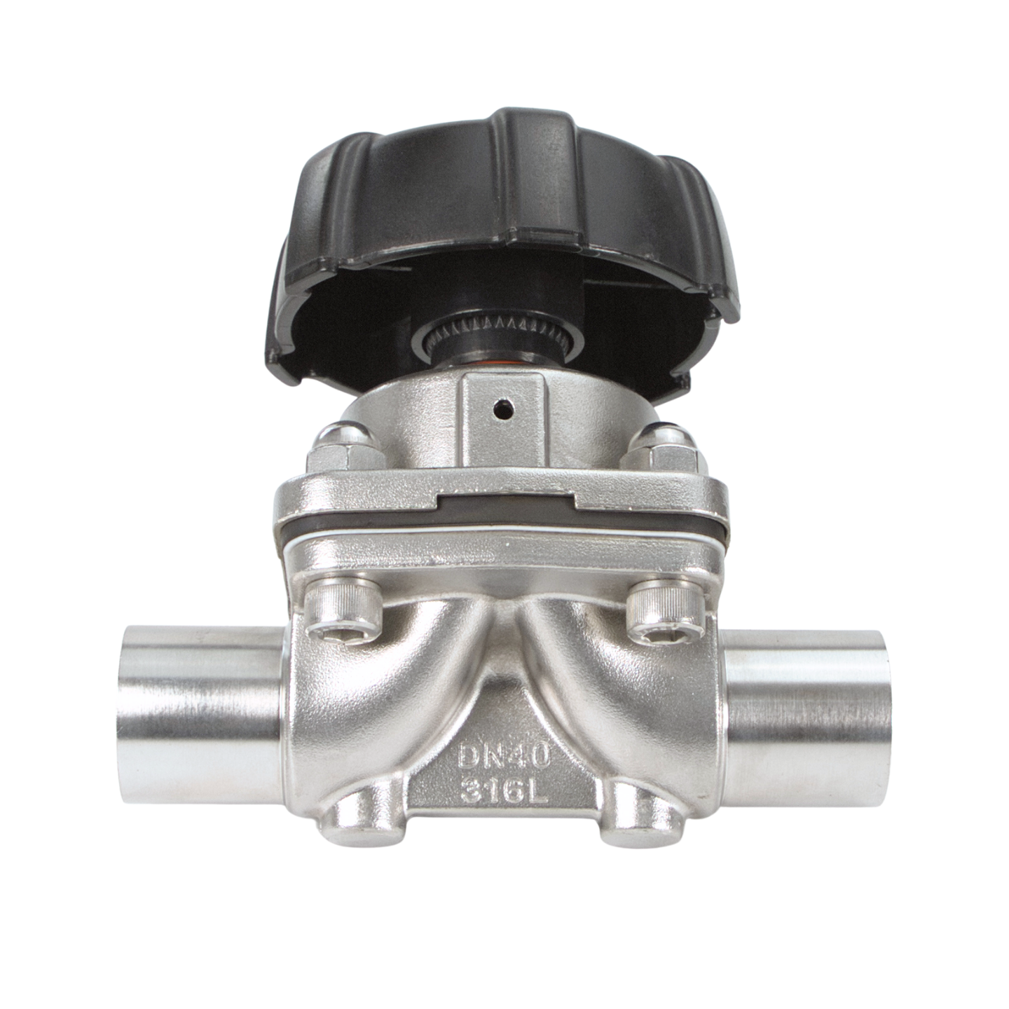 SUS316L Manual Welded Ball Diaphragm Valves High Temperature Water OEM