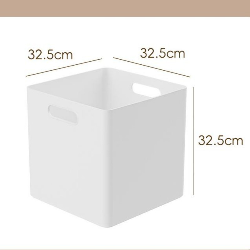 Square Storage Box with Lid Plastic Organizer Thickened Snacks Toys Clothes Large Right Angle Storage Box