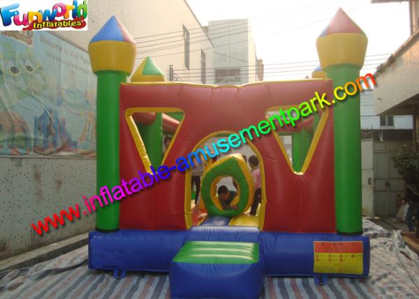 A casa inflável personalizada do salto fortifica com PVC para exterior, quintal, escola