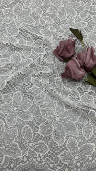White Lace Unique Floral Hollow Up Effect For Artistic Wedding Evening Dresses