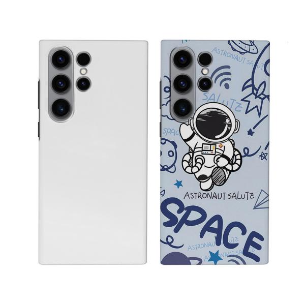 White Blank Sublimation Coating Slim Phone Cases For Samsung S24 25 23 3D Sublimation Cases