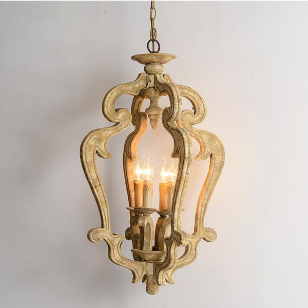 Outdoor wood chandelier for home lighting Fixtures (WH-CI-76)