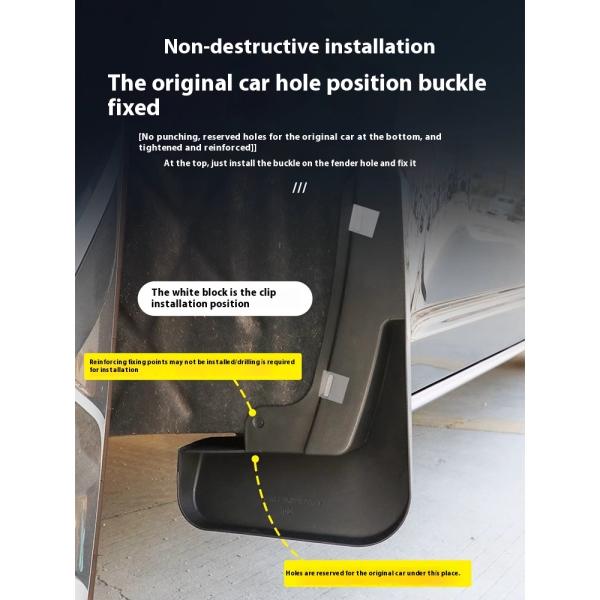 Lixiang Car Spare Parts 2024 Original Car Paint Exterior Accessories Fenders Mudguard Mud Flap Splash Guards L6 L7 L8 L9