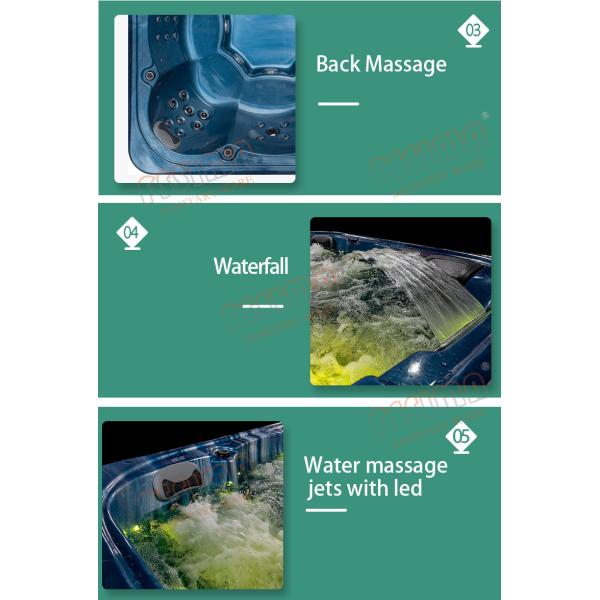 Акриловые на открытом воздухе водовороты джакузи бальбоа массажа ванны спа двигателей прибоя