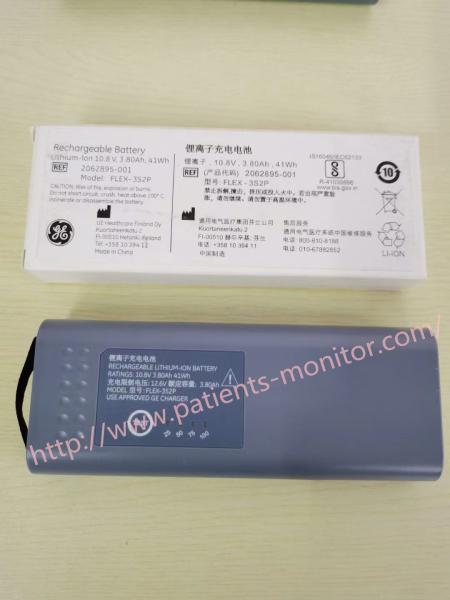GE B450 Patient Monitor Rechargeable Lithium Ion Battery 10.8V 3.80Ah 41Wh 2062895-001 Model FLEX-3S2P
