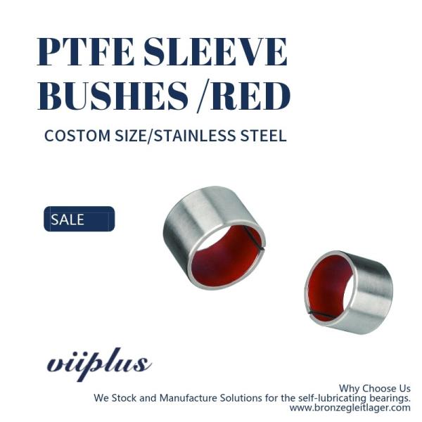 Polymer Plain Bearings Types Composite Self-Lubricating Red  Bushing Without Pb