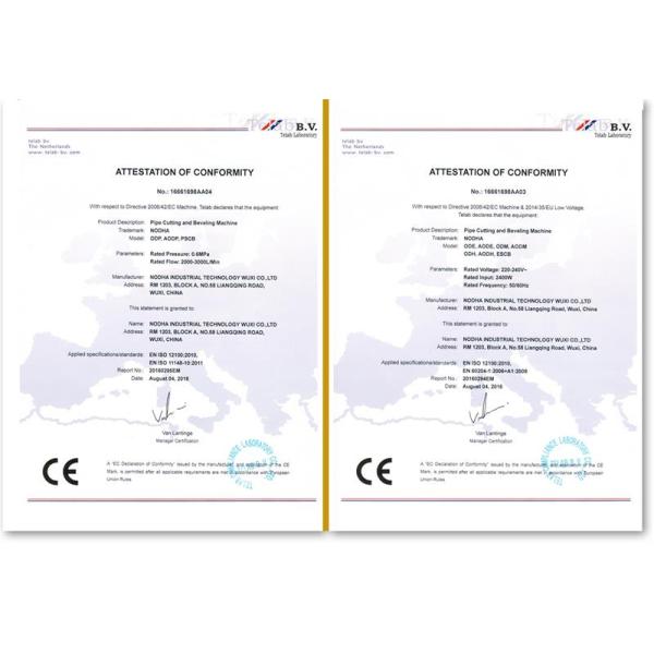 Customized Hydraulic Pipe Cutting Machine For Ship Building AODH-830