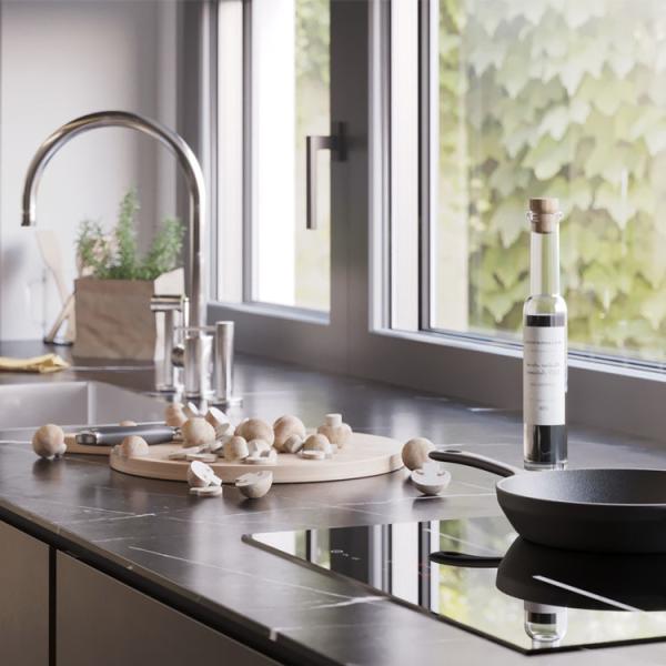 ODM E0 PVC Kitchen Cabinet Design