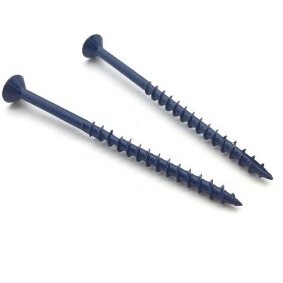 Blue Ruspert Coated Square Stainless Steel Decking Screws Moisture Shield 410 Passivated