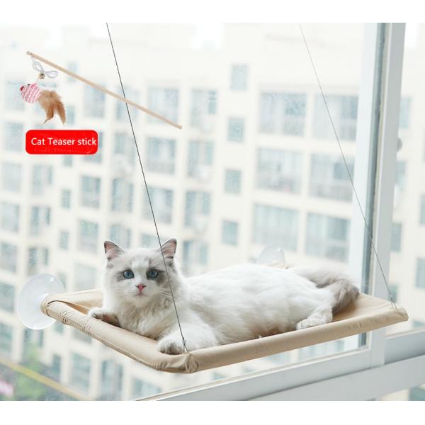 Сбережения космоса гамака окна кота 100% хлопок с чашкой всасывания