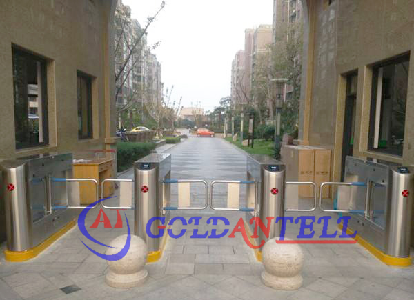 Auto Swing Turnstile Barrier Outdoor Bi Directional Handicapped Access Controller