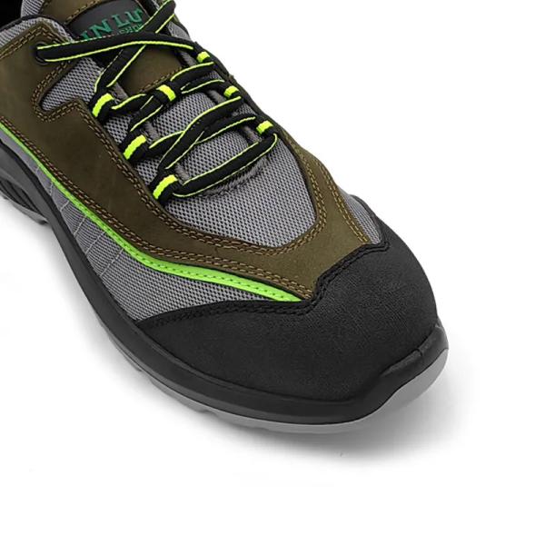 Waterproof Composite Toe Genuine Leather Safety Shoes Low Cut Casual Work Shoes