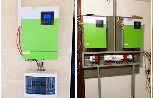 Домашнее 5.5KW с инвертора 220V/230V Макс решетки гибридного параллельного до 12 блока
