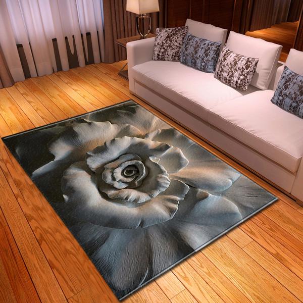 Living room large carpet, bedroom floor mat, scenic, artistic, cute, non slip decorative, and cold insulation mat