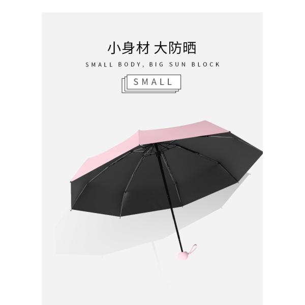 Small Capsule 96cm Diameter 5 Folding Umbrella 8 Panels Anti UV Ultra Light
