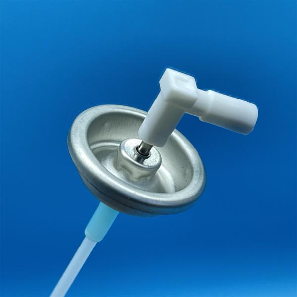 Válvula dosificadora de ambientador con vástago metálico de una pulgada para lata de hojalata en aerosol