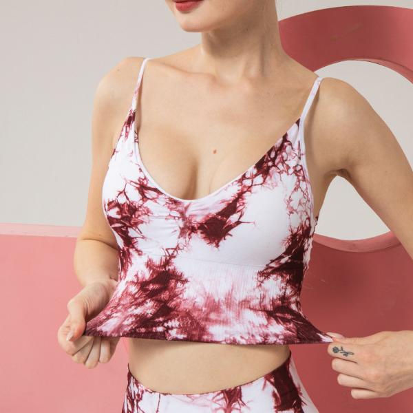 Strapless Womens Longline Sports Bra Seamless Multicolor Patterned