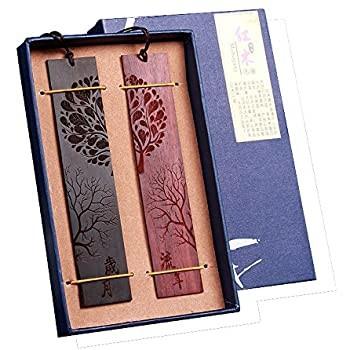 custom red bookmark gift box with silk cloth hinged rigid bookmark box with window