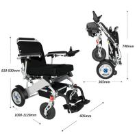 fauteuil roulant pliant de anodisation de remplissage de puissance du cadre 4h en aluminium