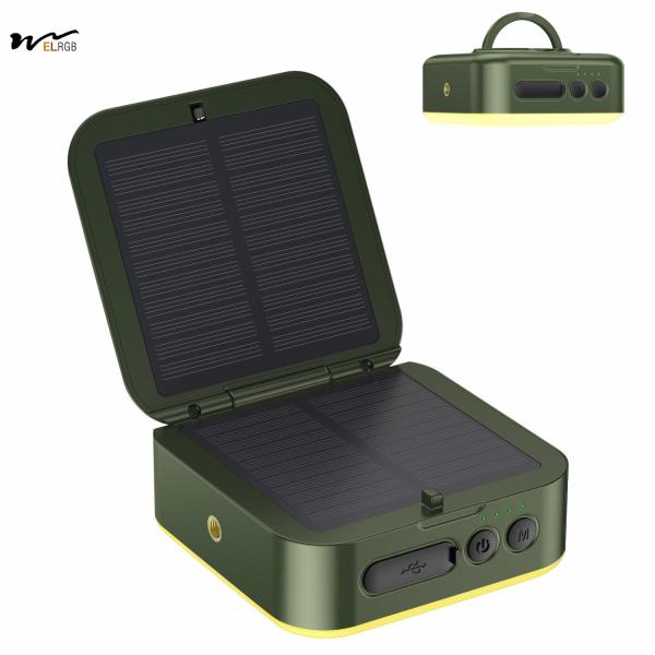 Assembled Height 1.77 inches 1000LM 5 Modes Solar/USB Rechargeable Camping Lantern