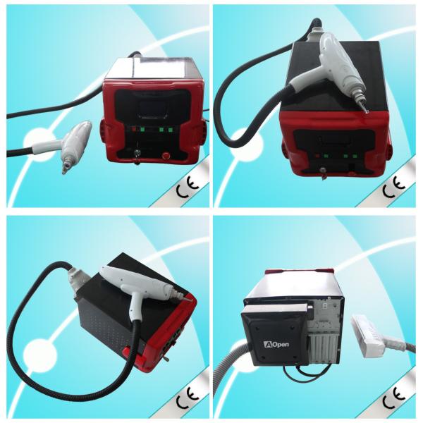 Portable 1064nm 532nm Q-switched Nd Yag tattoo removal Laser machine red blood loss