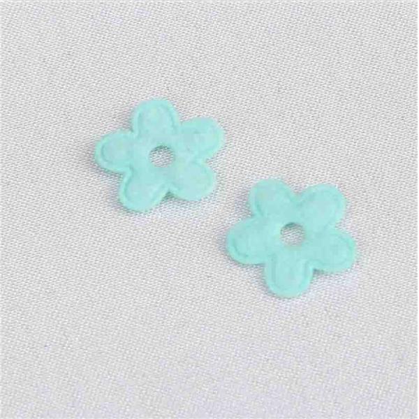 Light Green Felt Applique Embroidery Patches Custom For Letter Topper