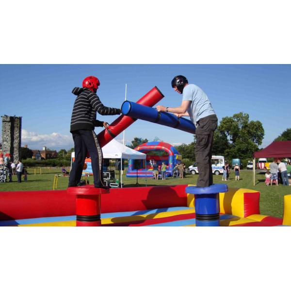 Red and Blue Gladiator Joust Inflatable Sport Games for Kids and Adults