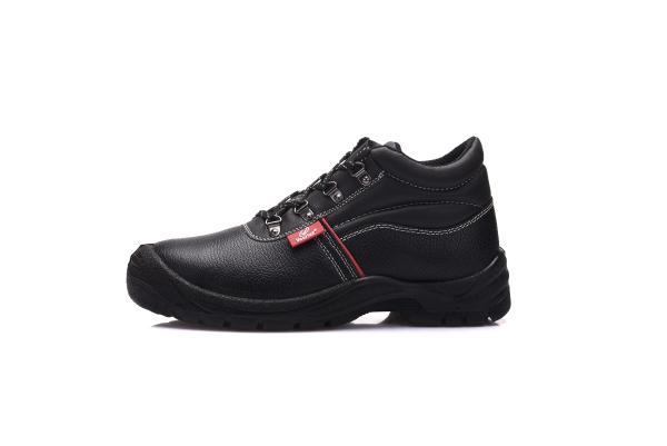 Lace Up Wide Fitting Safety Shoes , Men Breathable Lightweight Steel Toe Shoes
