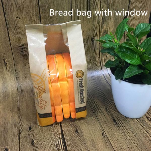 Устранимым покрытые PE бумажные мешки упаковки хлеба 50gsm