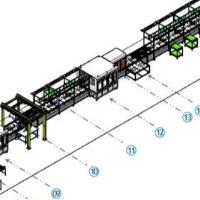 Máquina de montagem de baterias de lítio de seis eixos Lifepo4 Equipamento de montagem de pilhas
