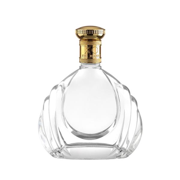 Customized 500ml 750ml 35cl 50cl 75cl Glass Bottles With Screw for Vodka Whiskey Brandy