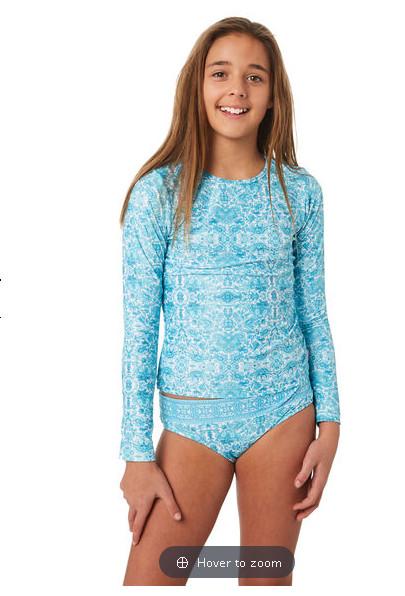 Swimsuit long-sleeved Surfing Suits Wetsuit Low Waist Two Piece Solid Swimwear Bottom girl Swimwear