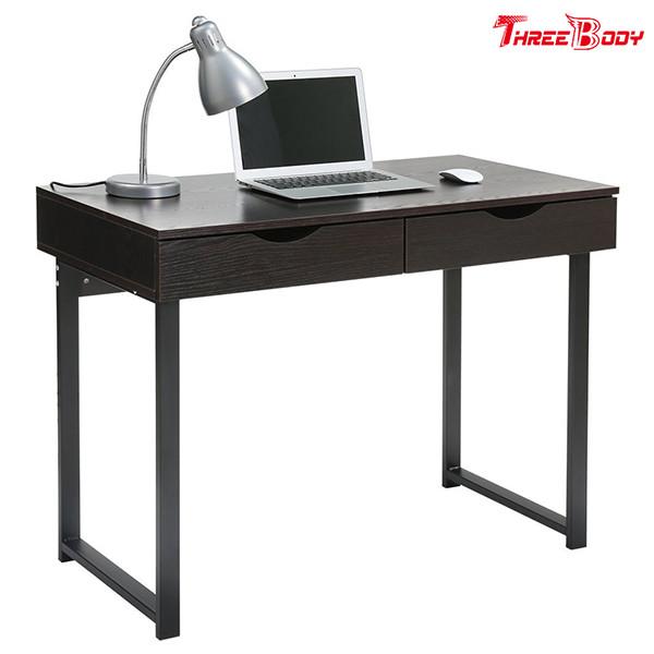 Black Modern Office Table Writing Desk With Drawers Study Home Office Furniture