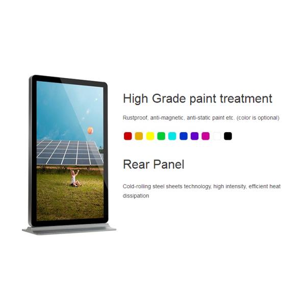 WIFI PC Supermarket Digital Information Display , Nano Foil Touch Screen Display Stand
